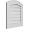 Ekena Millwork Arch Top Surface Mount PVC Gable Vent: Non-Functional, w/ 3-1/2"W x 1"P Standard Frame, 22"W x 22"H GVPAR22X2201SN - alternate 2